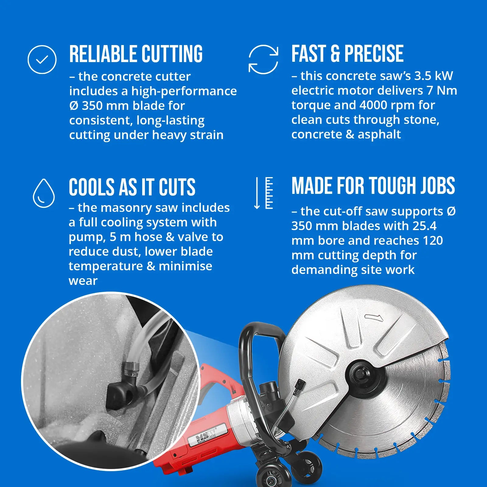Saws – Electric saw cutting machine for concrete asphalt stone - Carlat