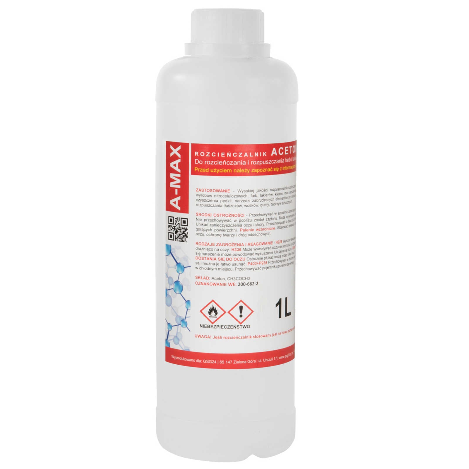 Science & Laboratory – Acetone solvent remover A-MAX 1L - Carlat
