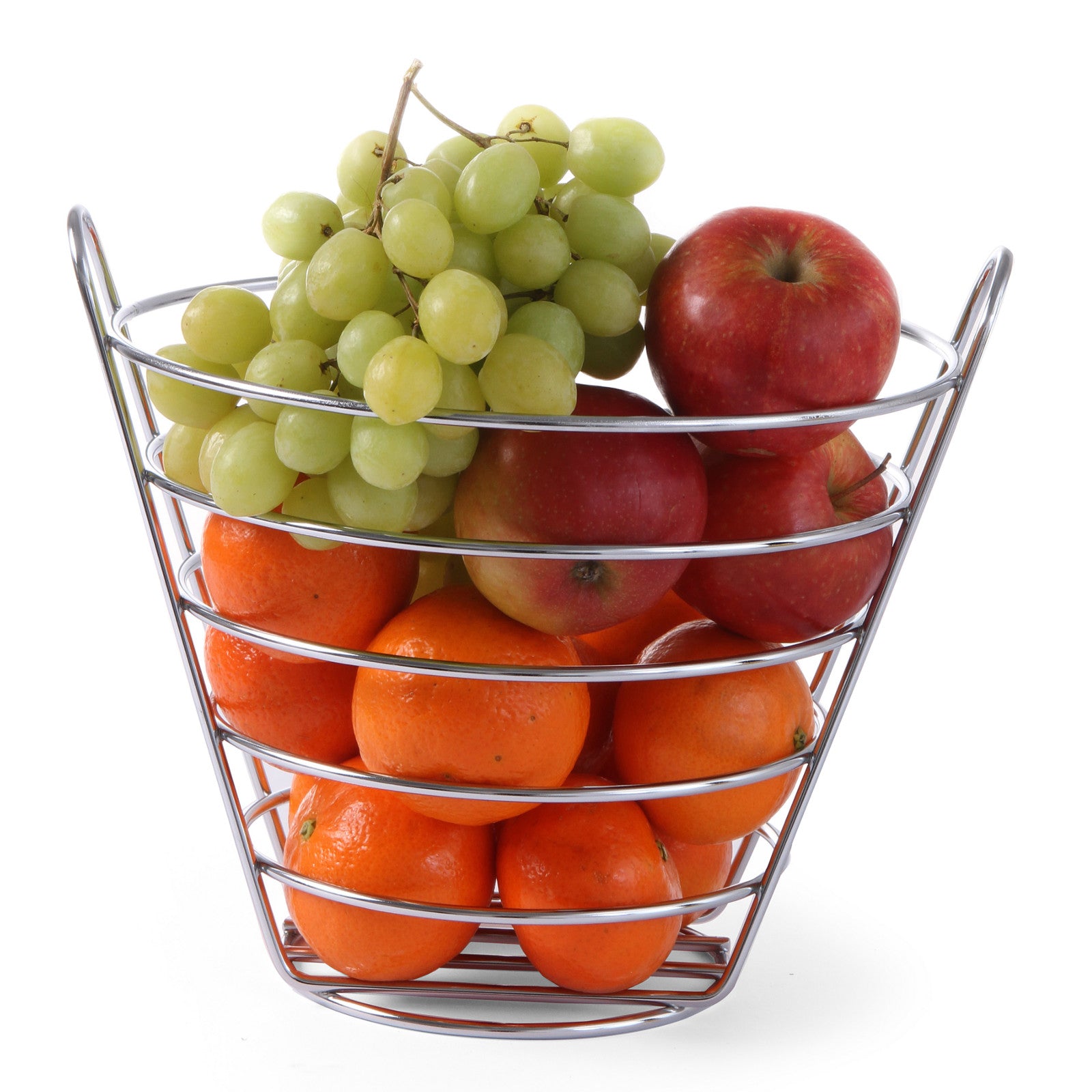 Serveware – Decorative fruit basket made of chrome-plated steel. 215mm - Carlat