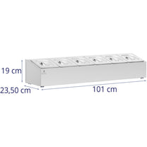 Serveware – Display stand for catering containers 6 x GN - Carlat
