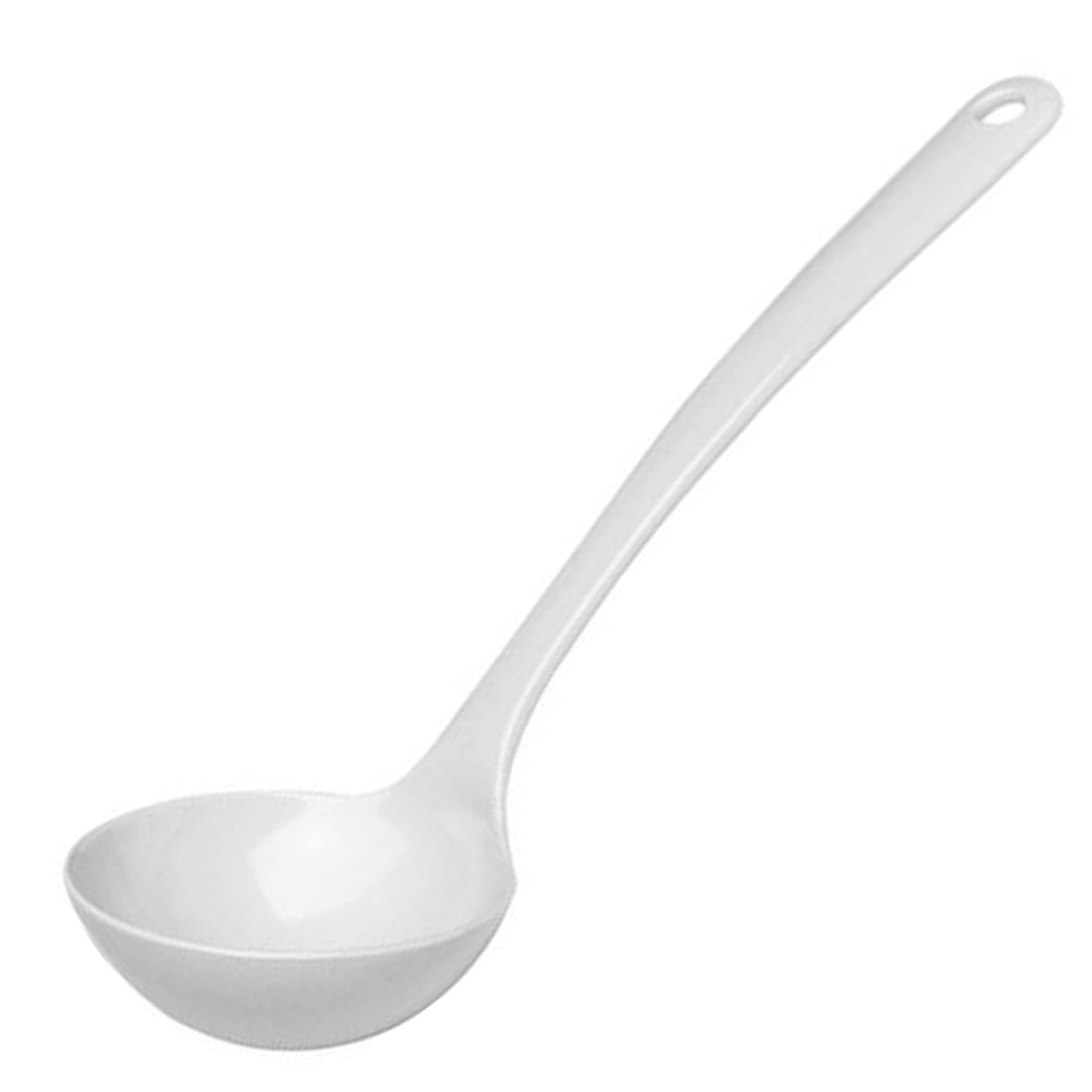 Serveware – Melamine ladle for soups and sauces, white 0.14 - Carlat