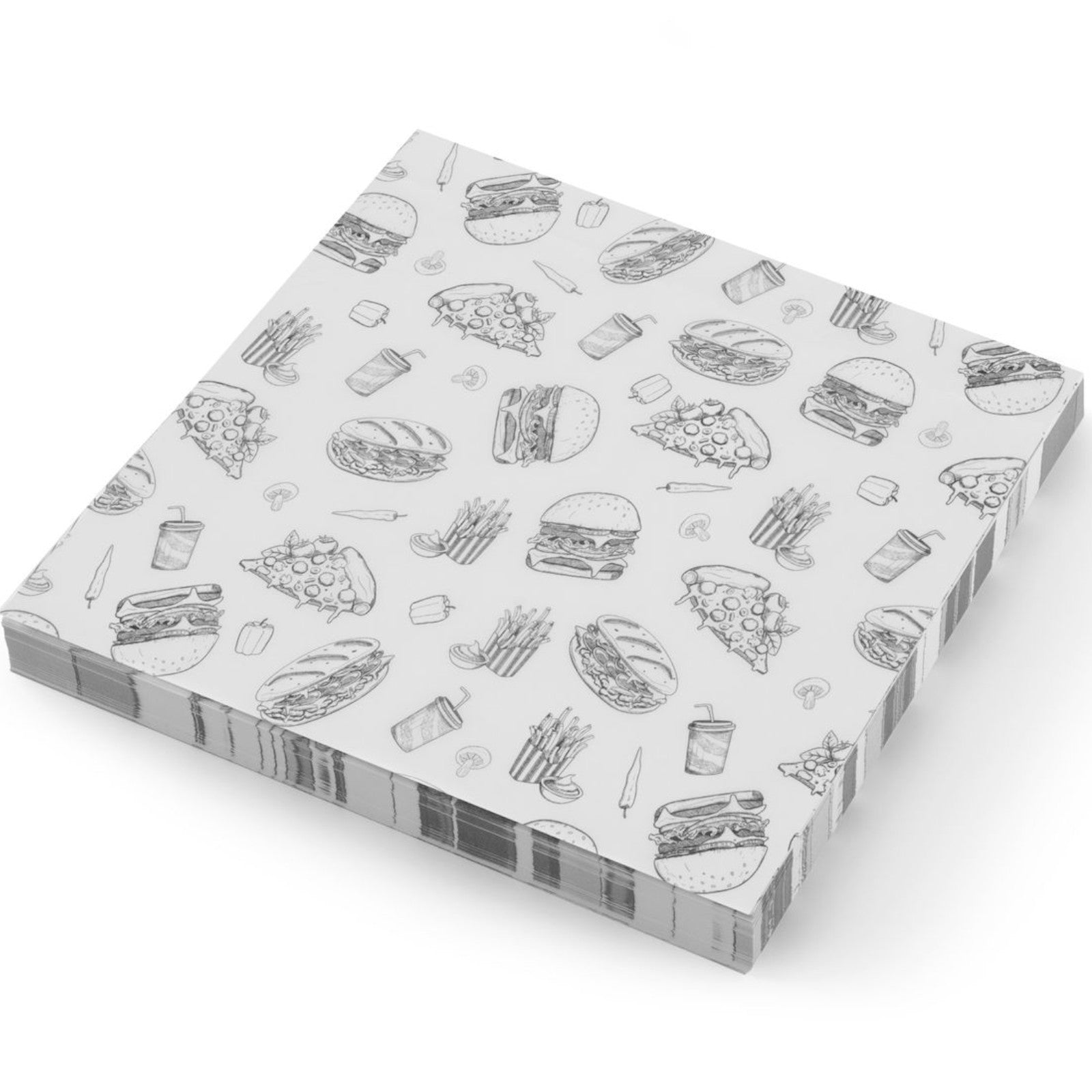 Serveware – Parchment paper for french fries snacks 30.5x30.5 cm - Carlat