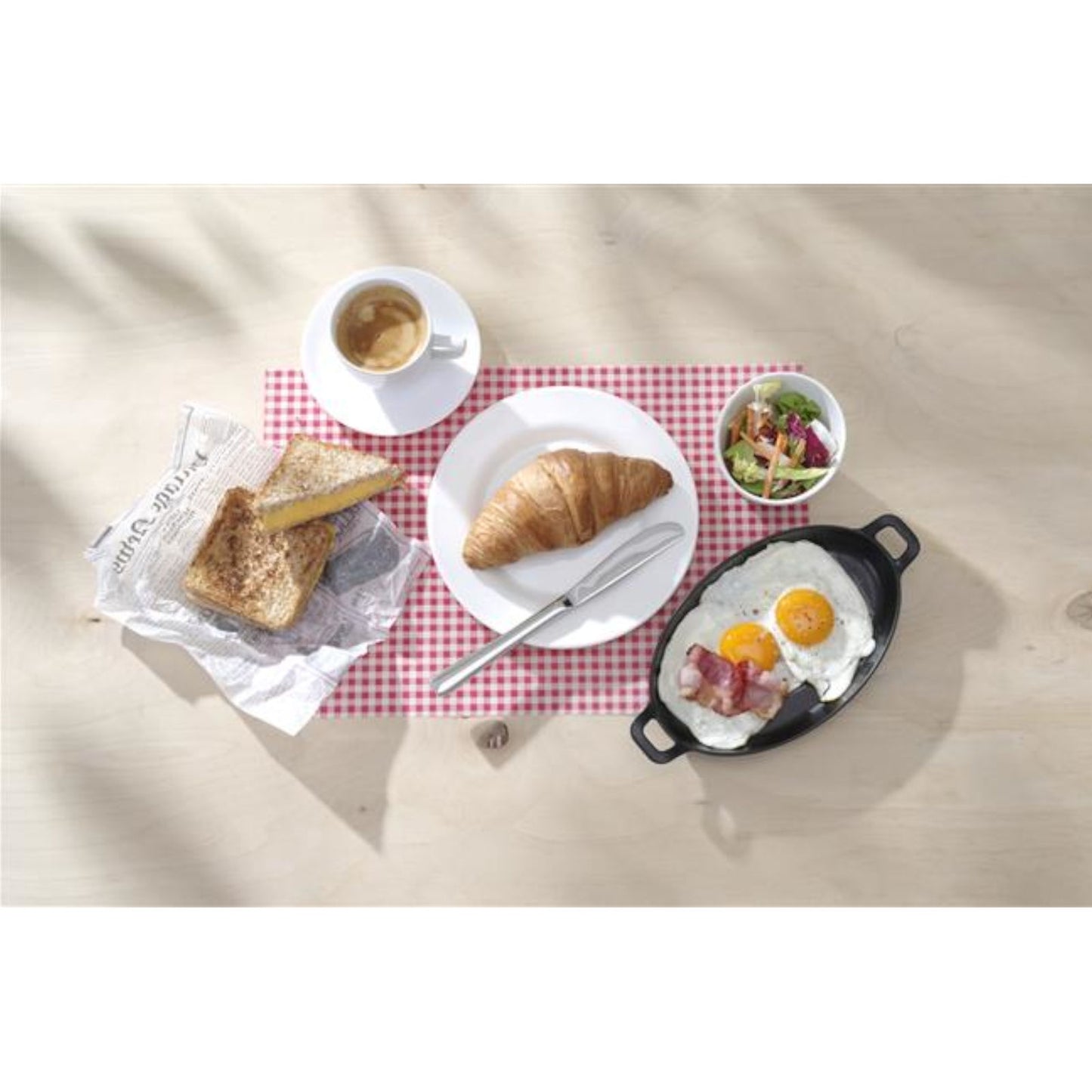 Serveware – Parchment paper for french fries snacks, GRID print, - Carlat