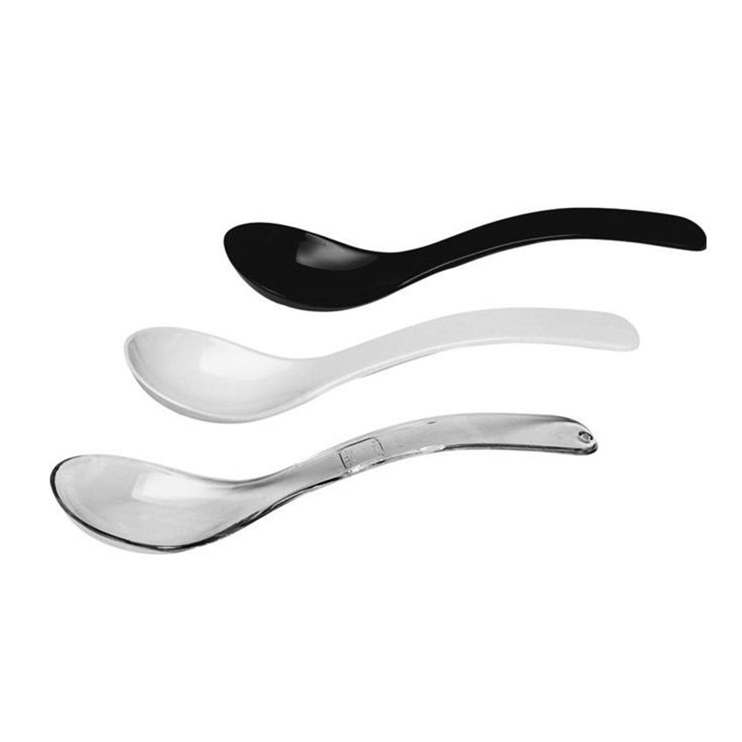 Serveware – SAN plastic salad spoon up to 80C, white, - Carlat