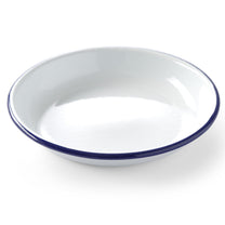 Serving Bowls – Deep enameled plate, white, diameter. 180mm Hendi - Carlat