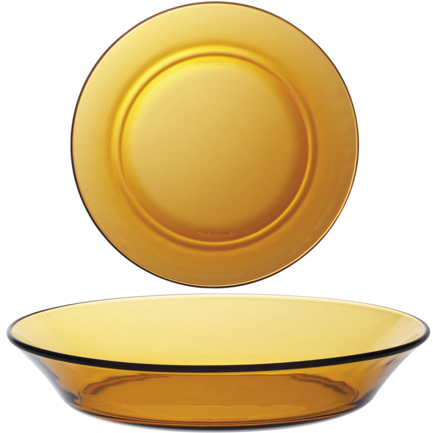 Serving Bowls – Duralex LYS AMBER deep plate orange 195 - Carlat
