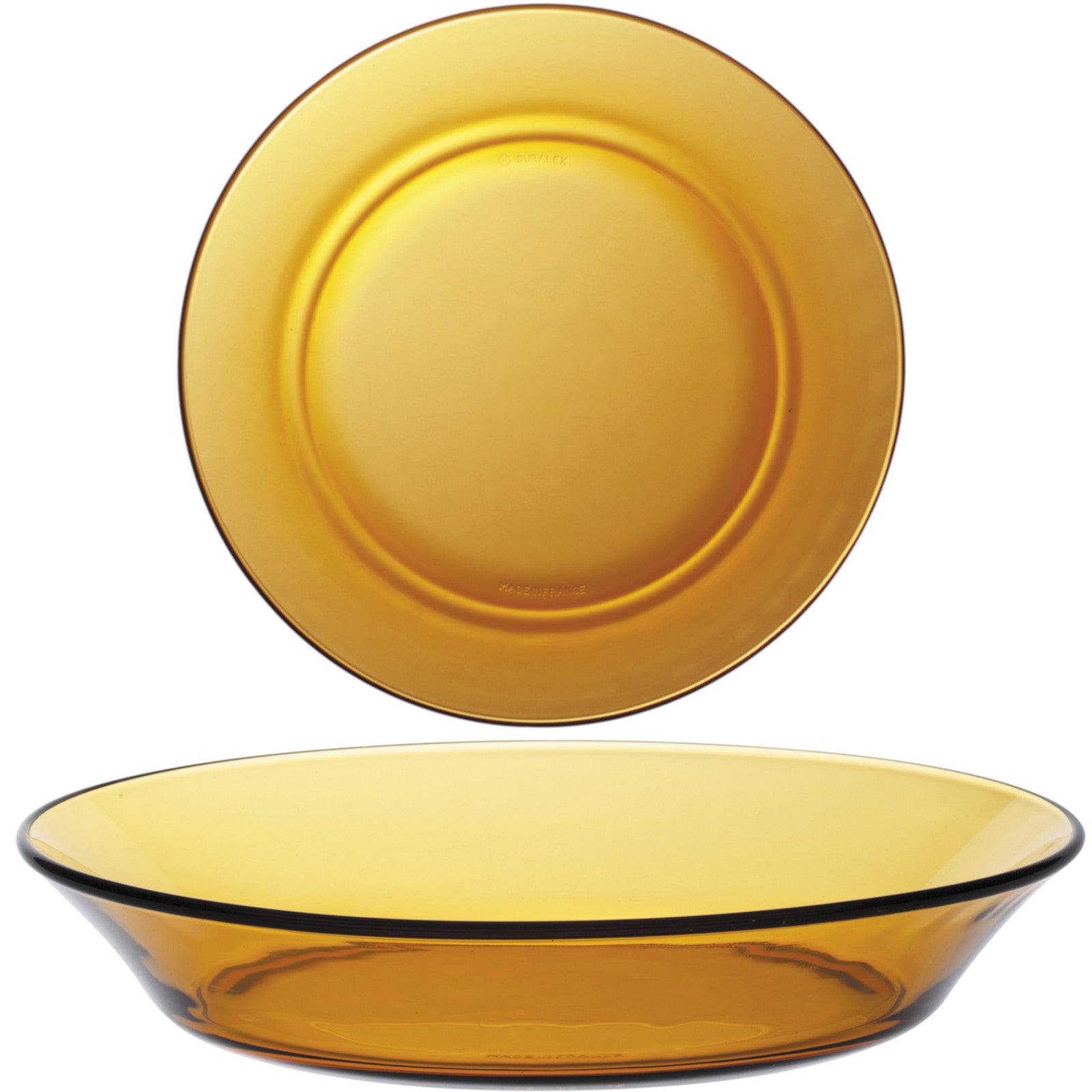 Serving Bowls – Duralex LYS AMBER deep plate orange 195 - Carlat
