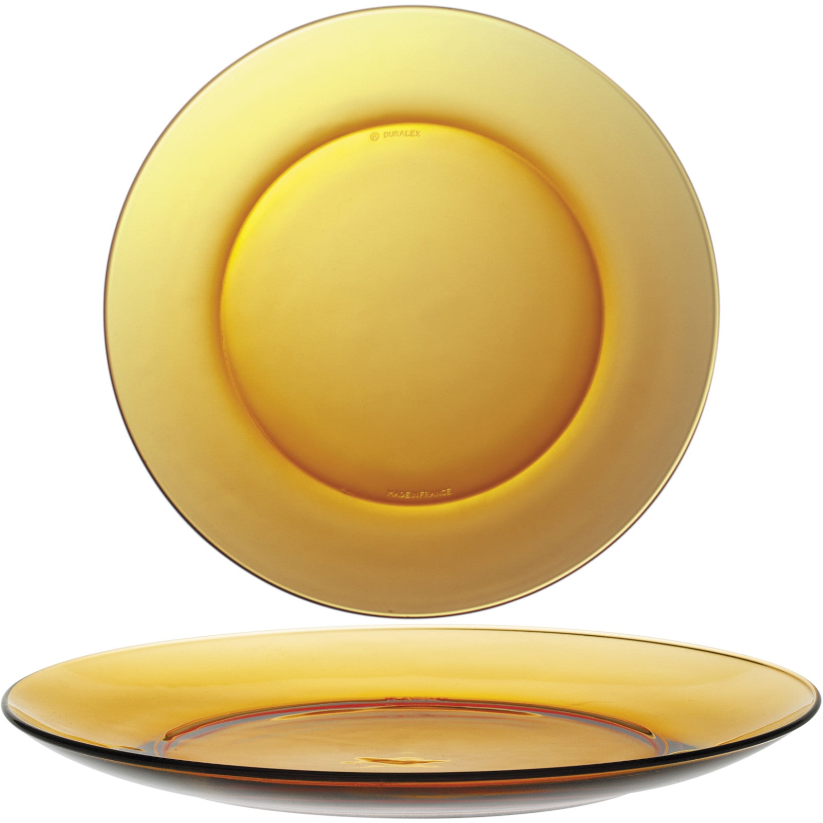 Serving Bowls – Duralex LYS AMBER dessert plate, orange, diameter - Carlat