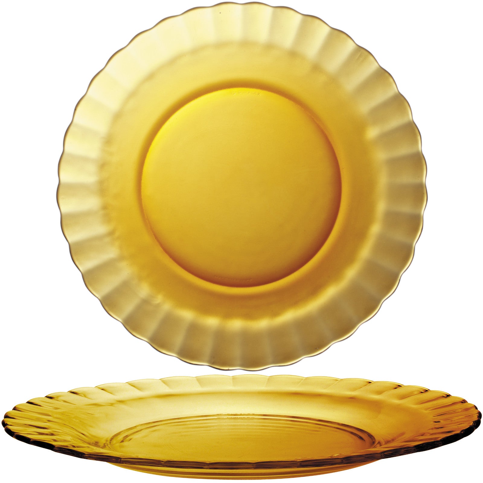Serving Bowls – Duralex PICARDIE AMBER dessert plate, orange, diameter - Carlat
