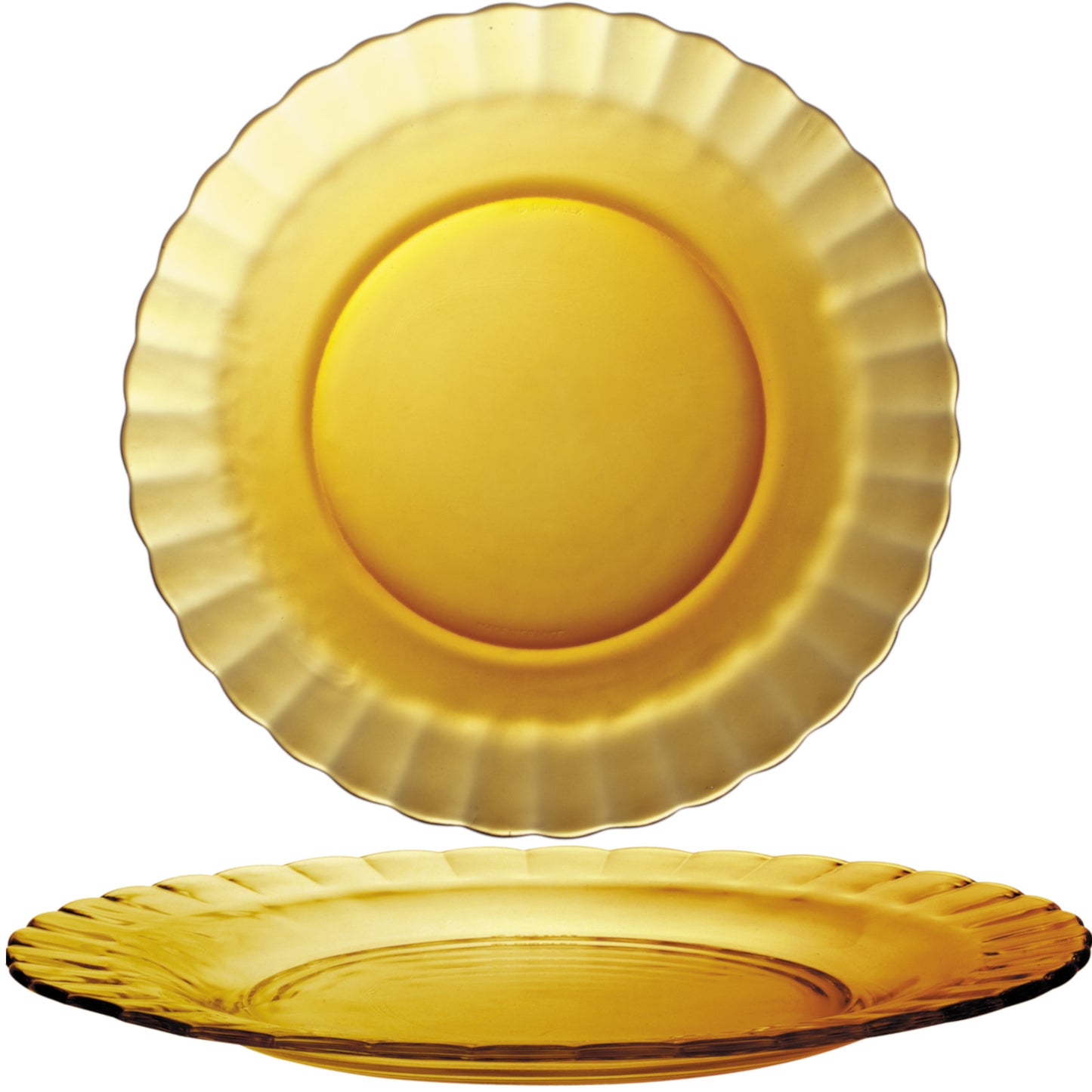 Serving Bowls – Duralex plate PICARDIE AMBER orange 230 x - Carlat