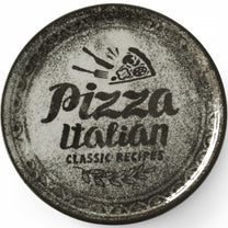 Serving Bowls – Recipe Collection Black porcelain pizza plate, diameter. - Carlat