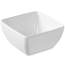 Serving Bowls – Square melamine food bowl, white, 19x19cm - Carlat