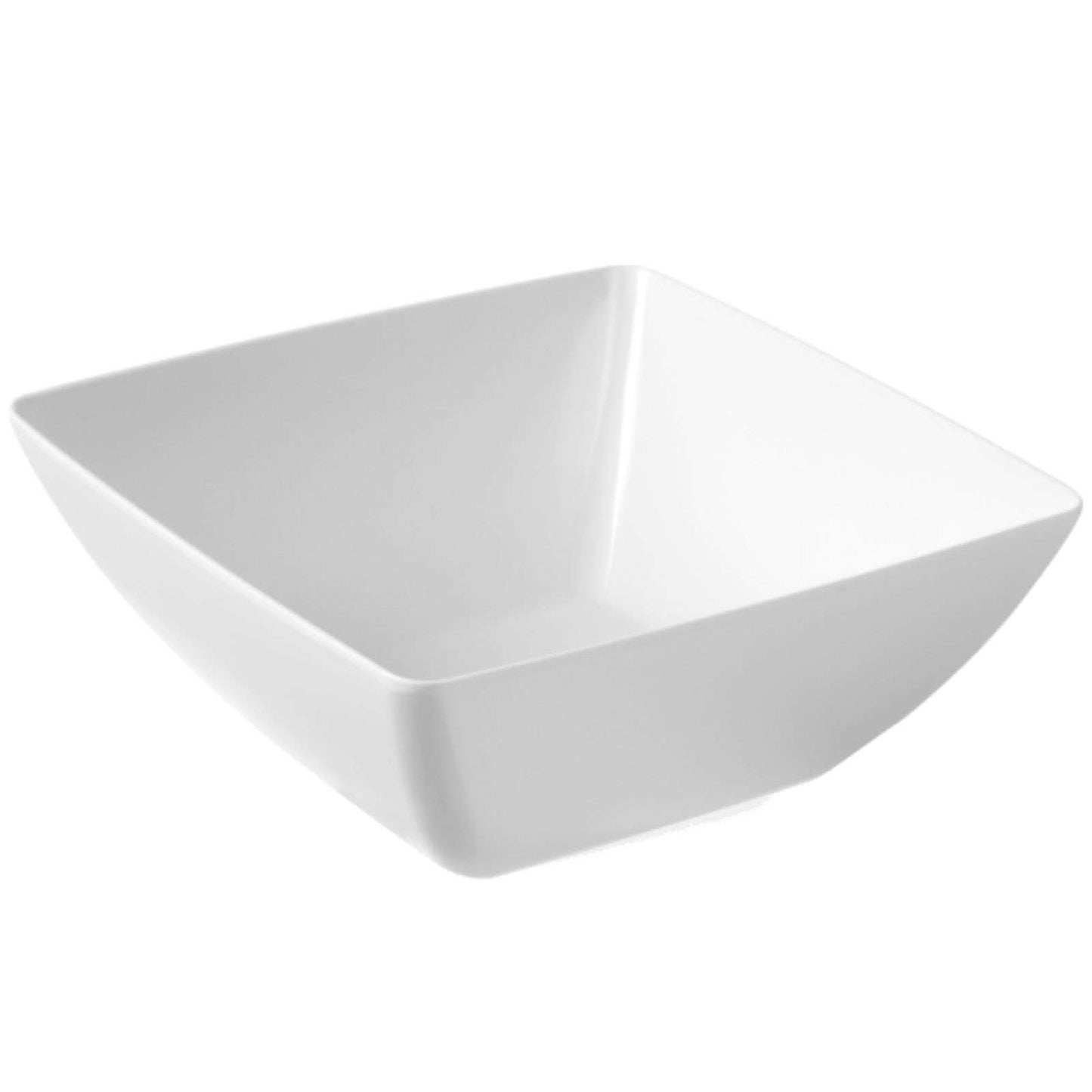 Serving Bowls – Square melamine food bowl, white, 19x19cm - Carlat