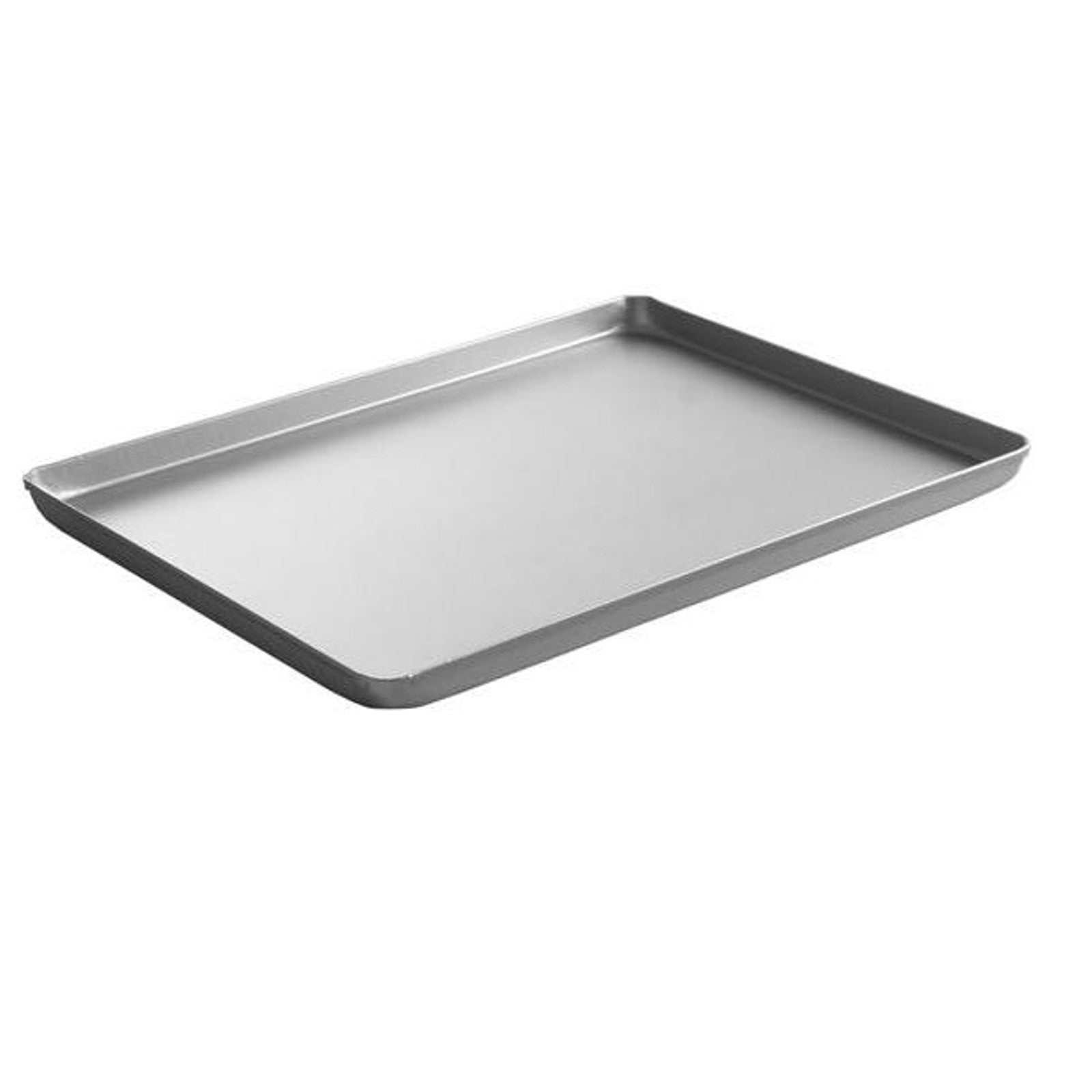 Serving Trays – Aluminum bakery confectionery display tray 600x400x20mm silver - Carlat
