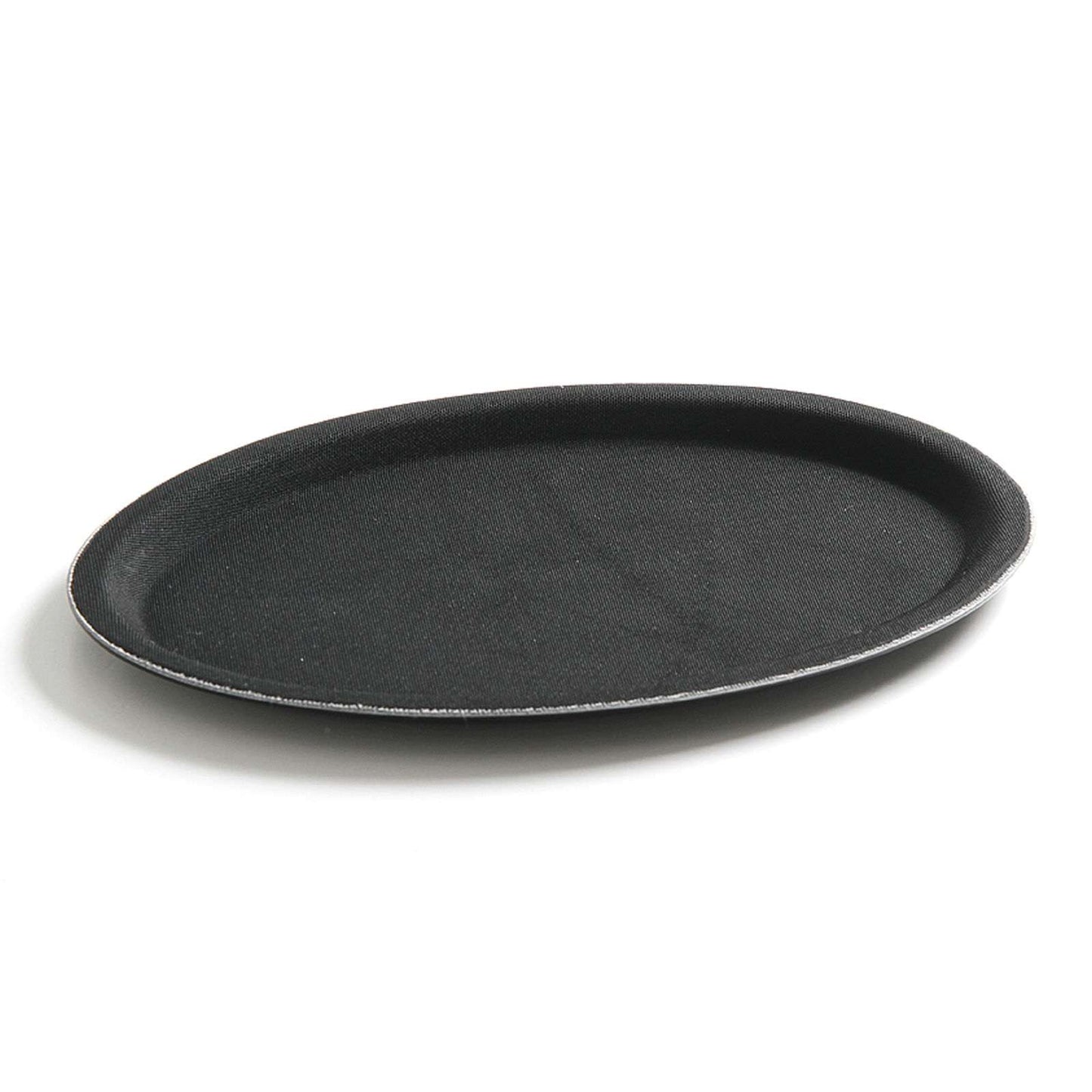 Serving Trays – Anti-slip oval waiter tray 16x23cm - black - Carlat