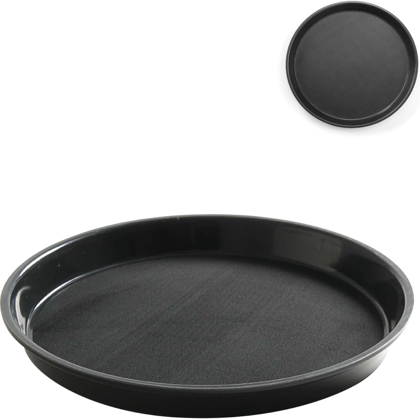 Serving Trays – Anti-slip, resistant, round waiter tray with edge, - Carlat