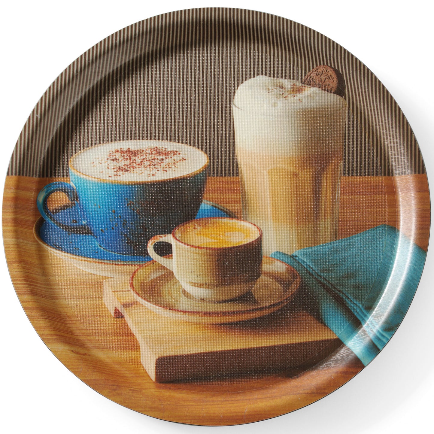 Serving Trays – Anti-slip round serving tray with print, diameter. - Carlat