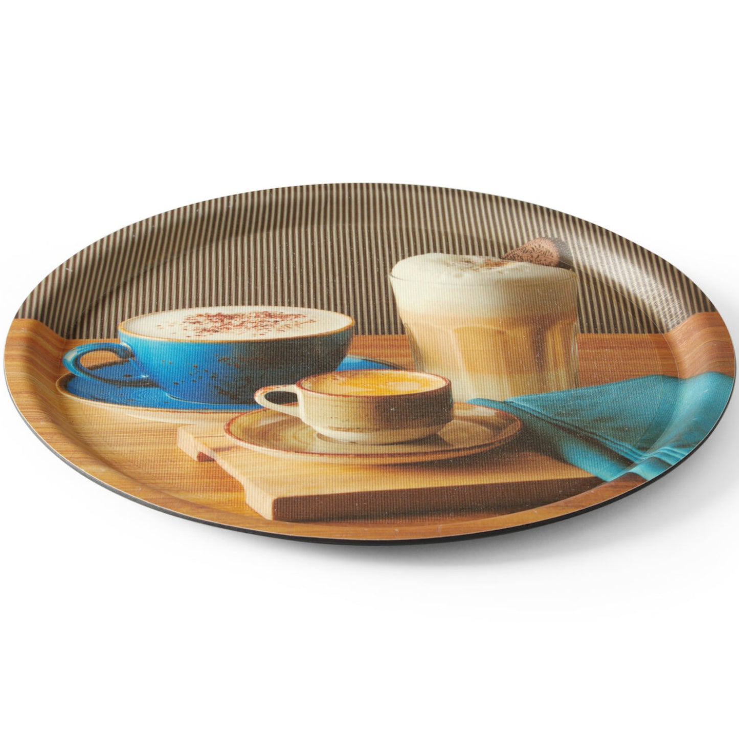 Serving Trays – Anti-slip round serving tray with print, diameter. - Carlat