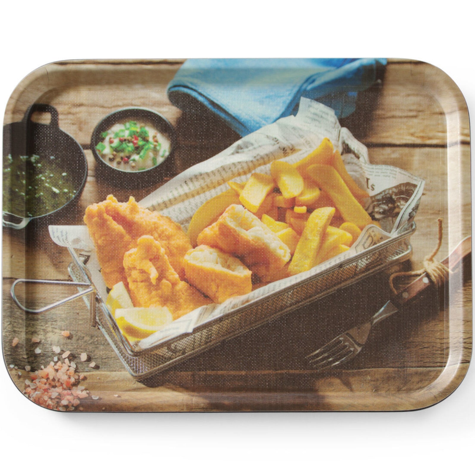 Serving Trays – Anti-slip tray for serving tasty fish chips - Carlat
