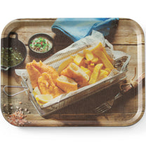 Serving Trays – Anti-slip tray for serving tasty fish chips - Carlat