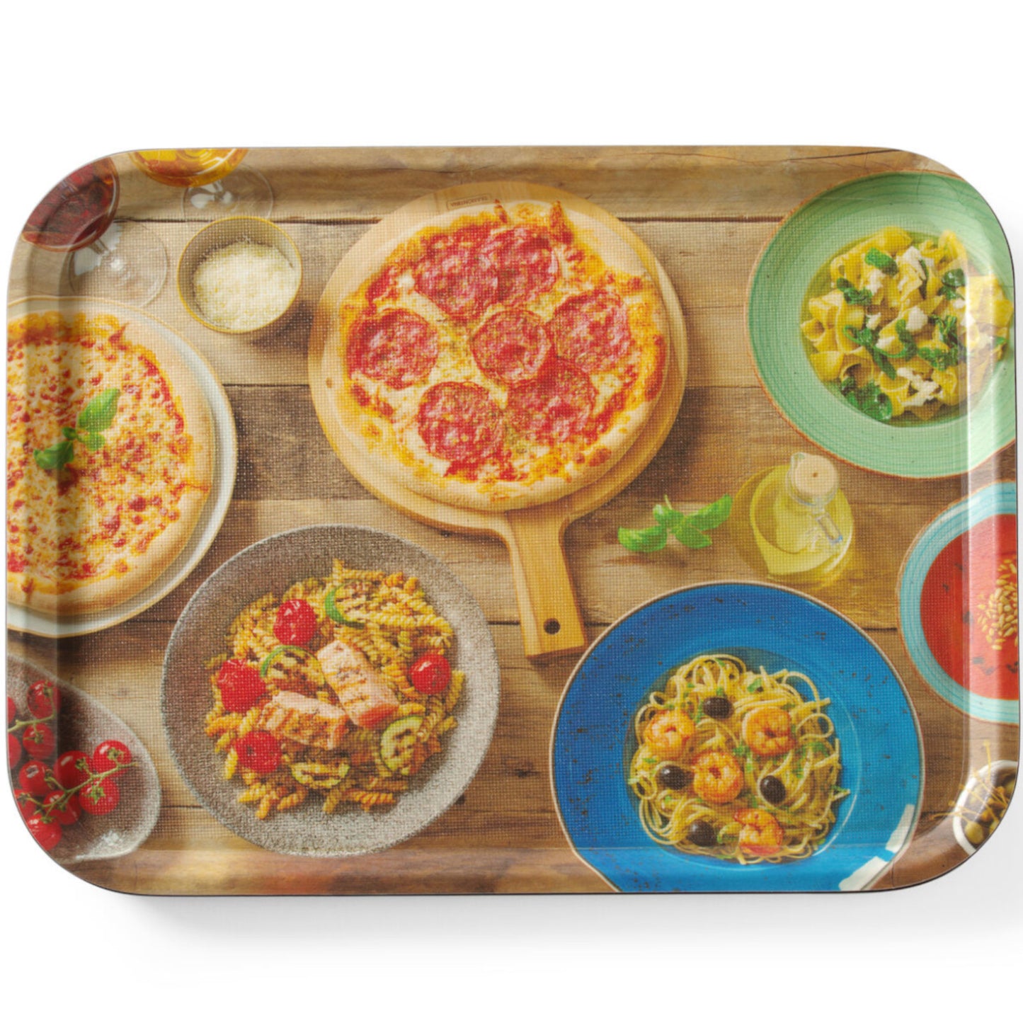 Serving Trays – Anti-slip tray for serving tasty pizza pasta - Carlat