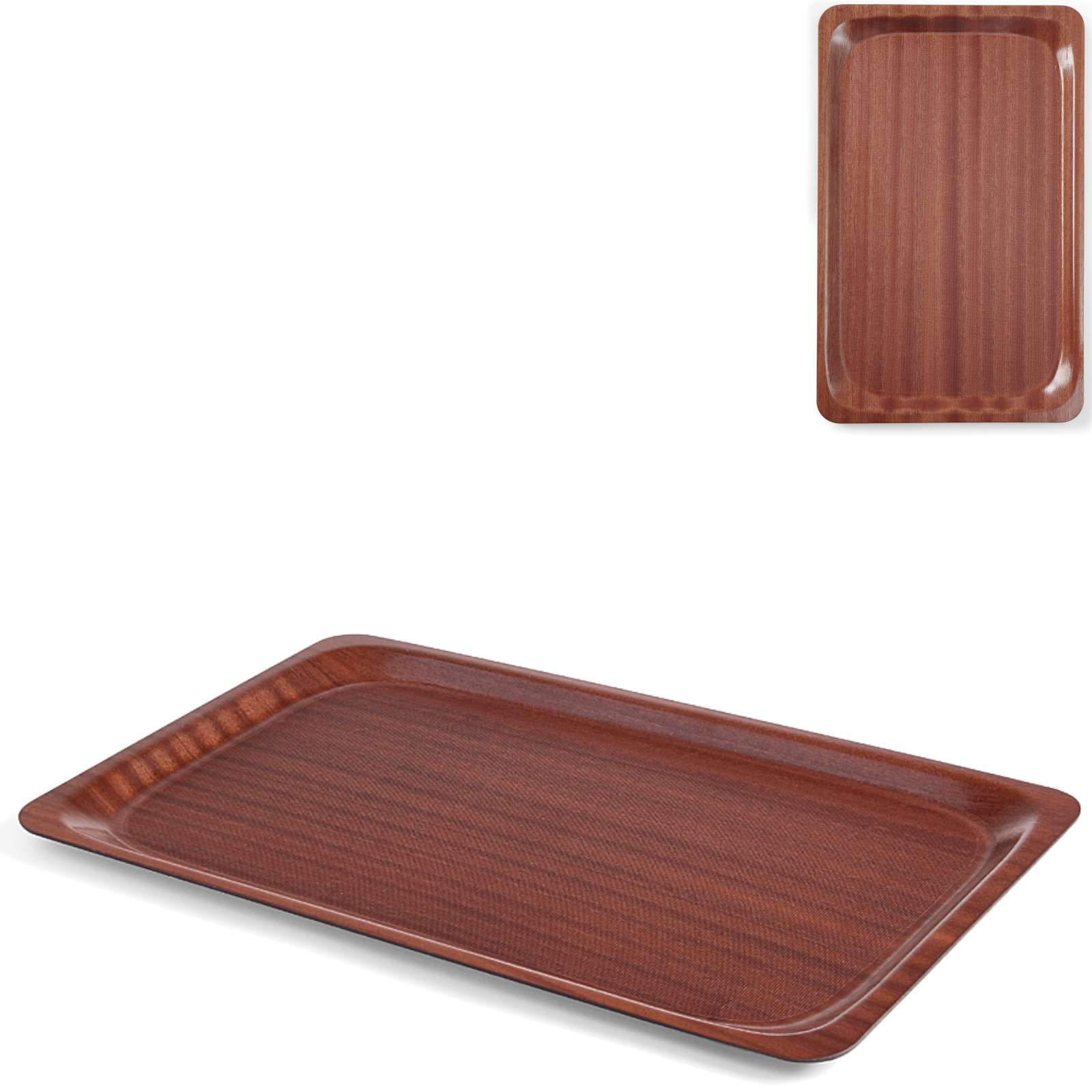 Serving Trays – Anti-slip wooden waiter tray 43x61cm - Carlat