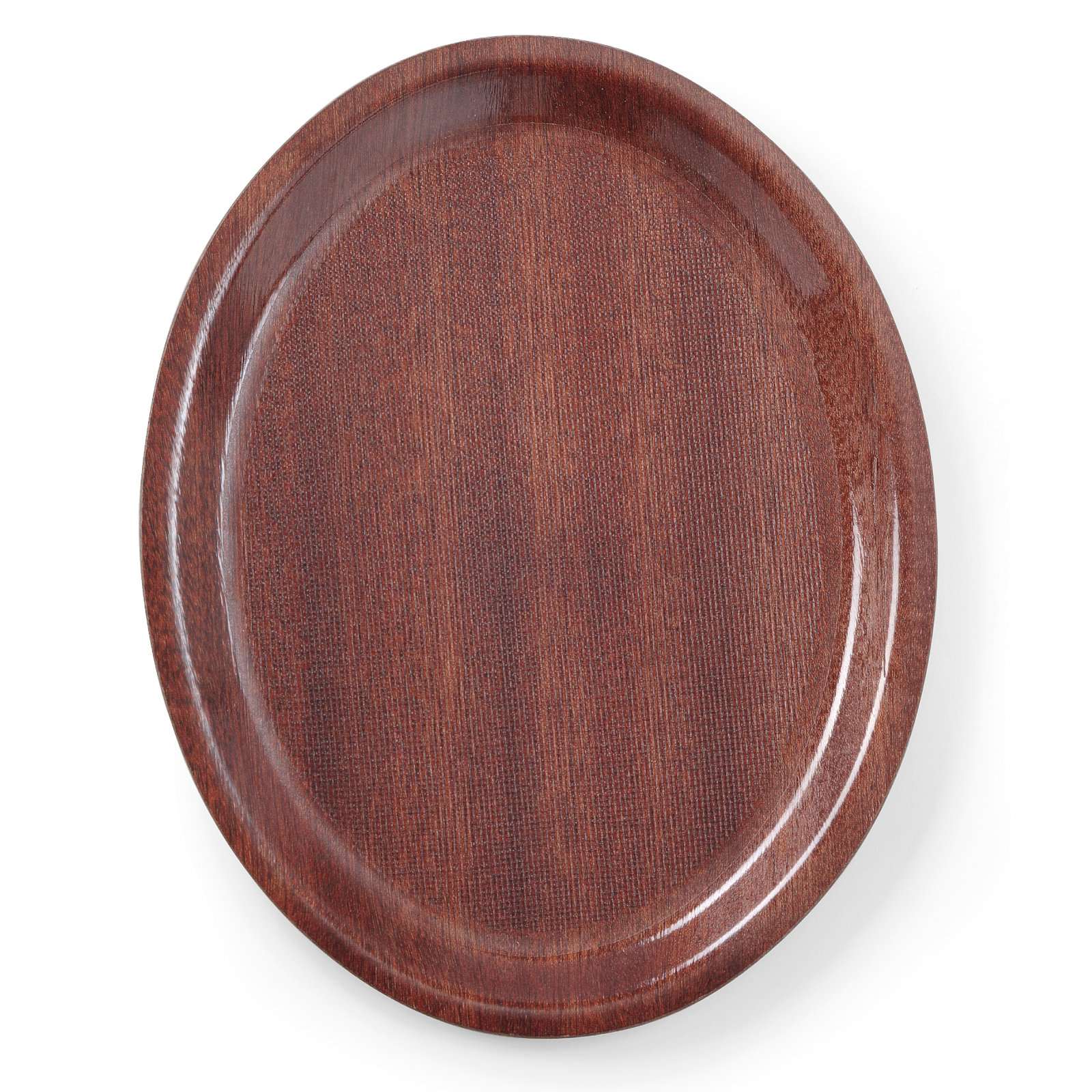 Serving Trays – Anti-slip wooden waiter tray - oval 20x26.5cm - Carlat