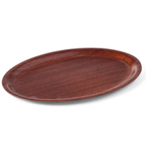 Serving Trays – Anti-slip wooden waiter tray - oval 23x16cm - Carlat
