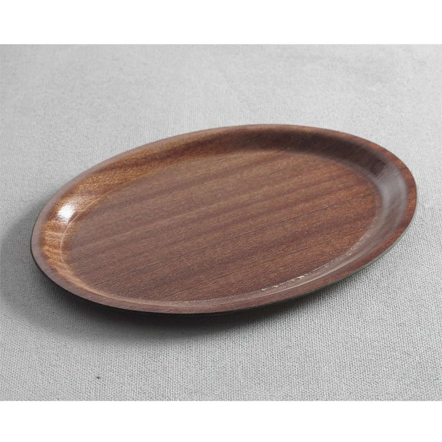 Serving Trays – Anti-slip wooden waiter tray - oval 23x16cm - Carlat