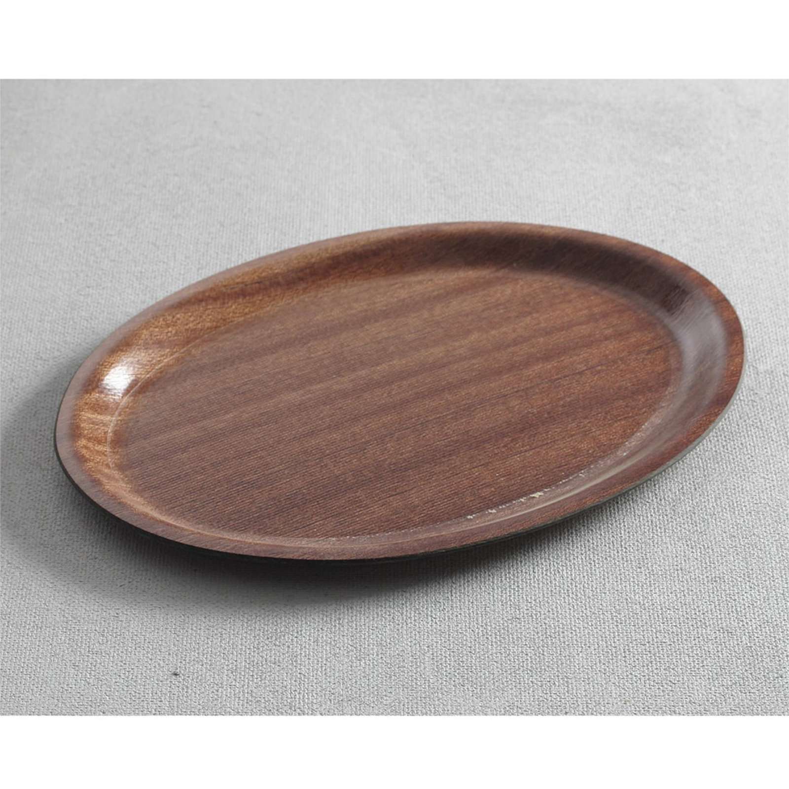 Serving Trays – Anti-slip wooden waiter tray - oval 23x16cm - Carlat