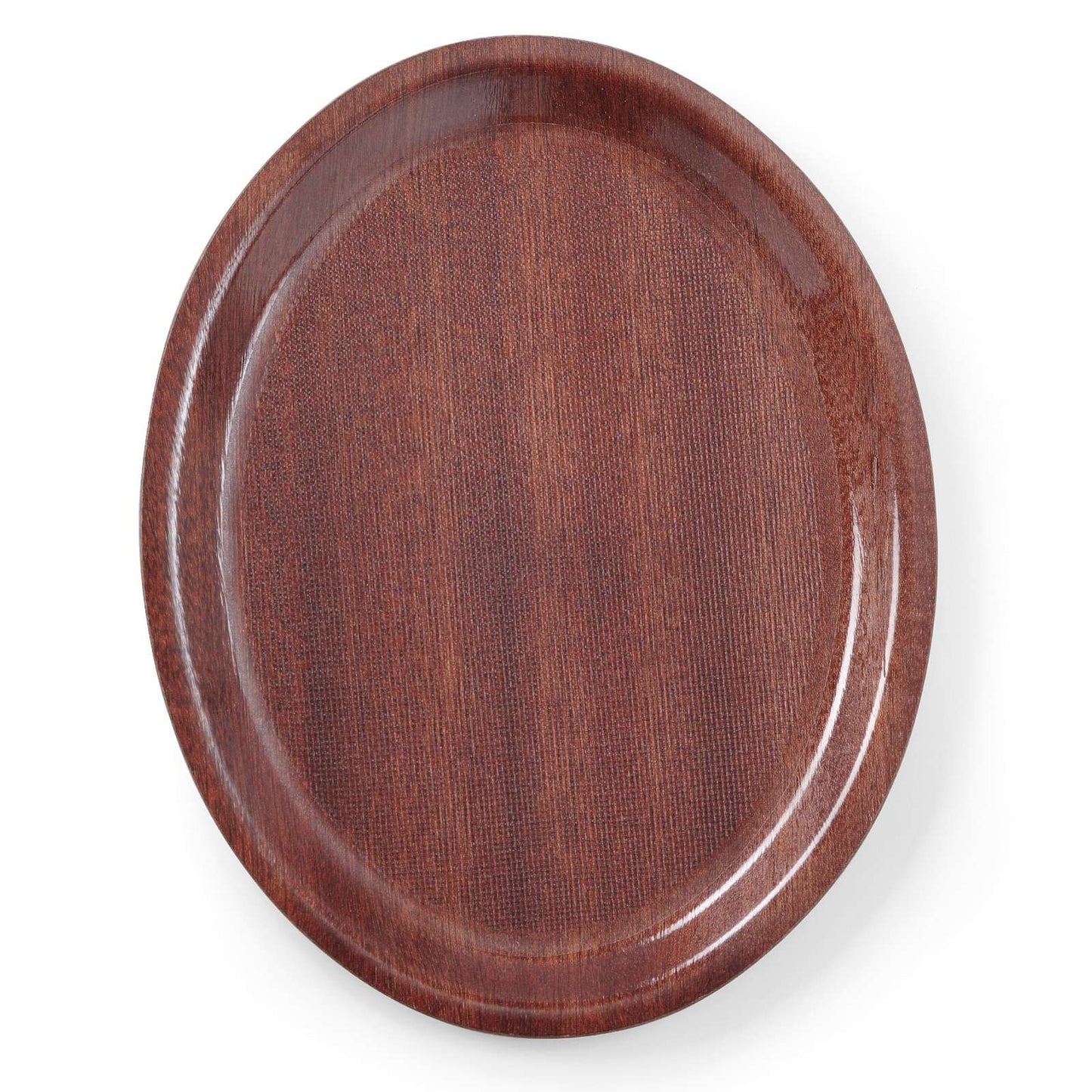 Serving Trays – Anti-slip wooden waiter tray - oval 29x21cm - Carlat