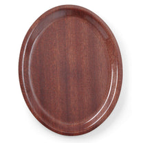 Serving Trays – Anti-slip wooden waiter tray - oval 29x21cm - Carlat
