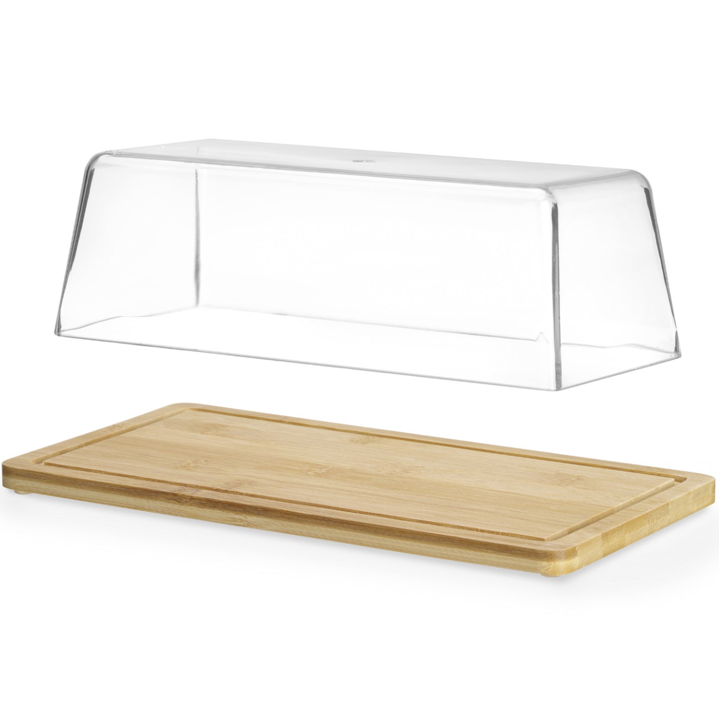 Serving Trays – Bamboo display tray for buffet with cover - Carlat