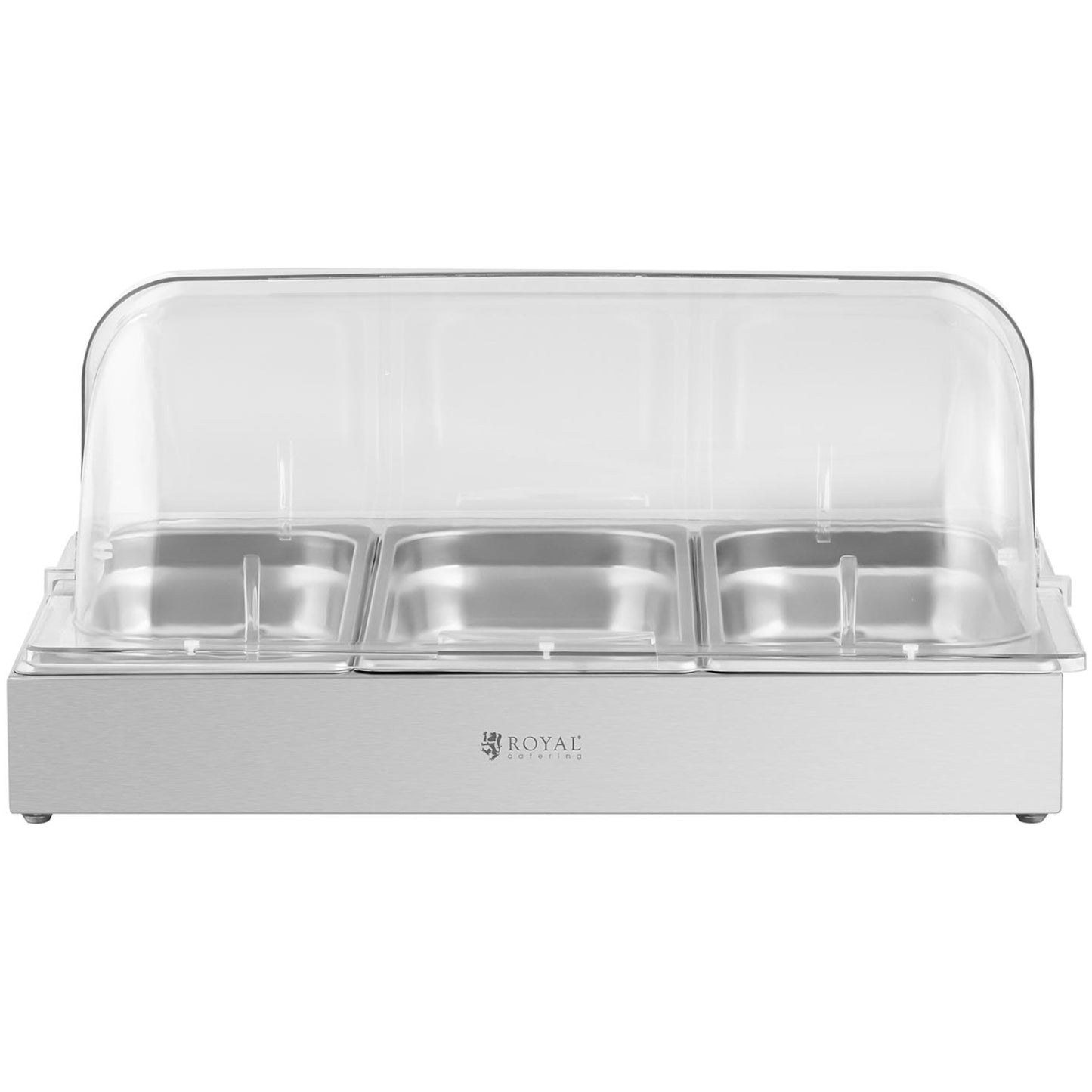 Serving Trays – Breakfast buffet display with rolltop cover 3x - Carlat