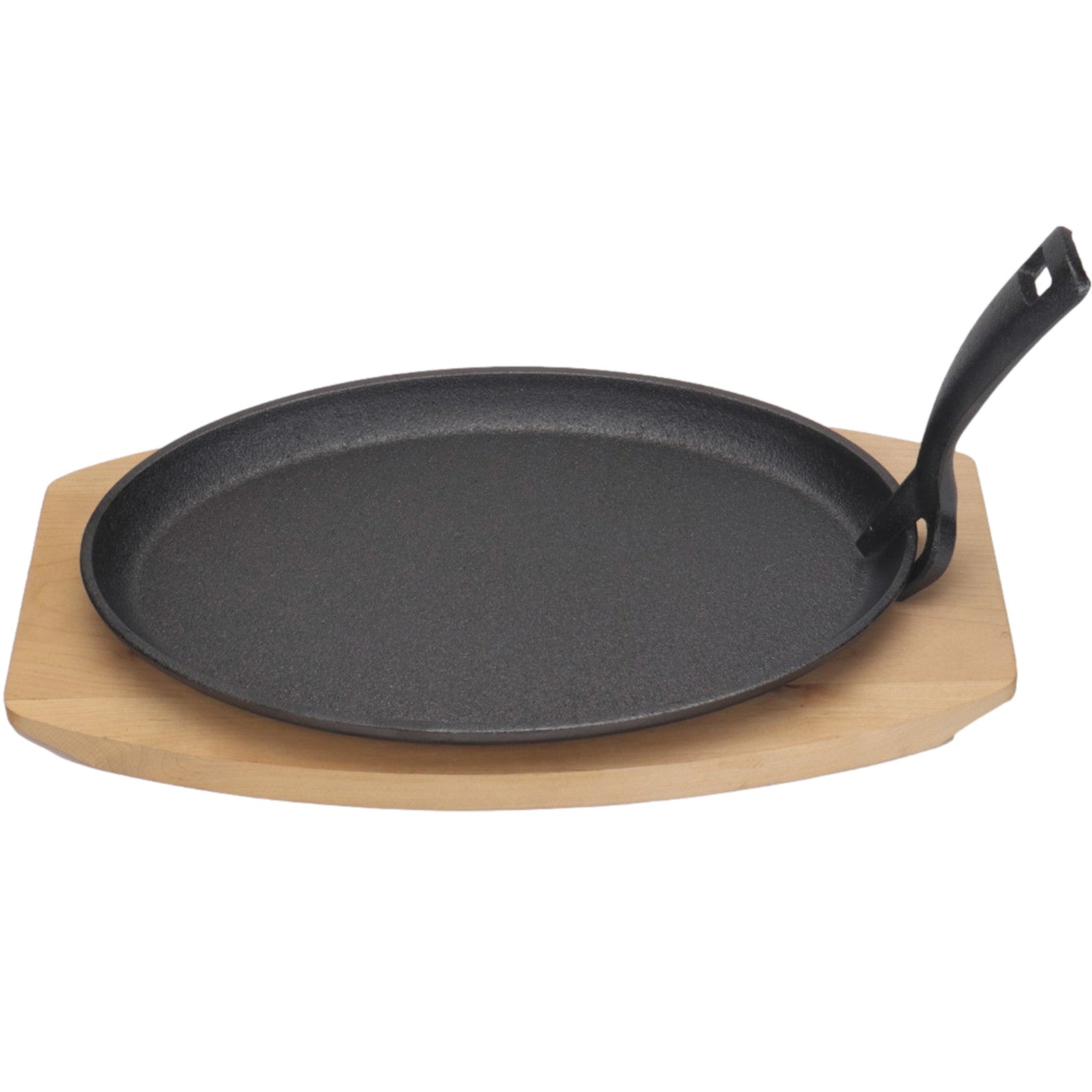 Serving Trays – Cast iron platter with wooden base, hot - Carlat