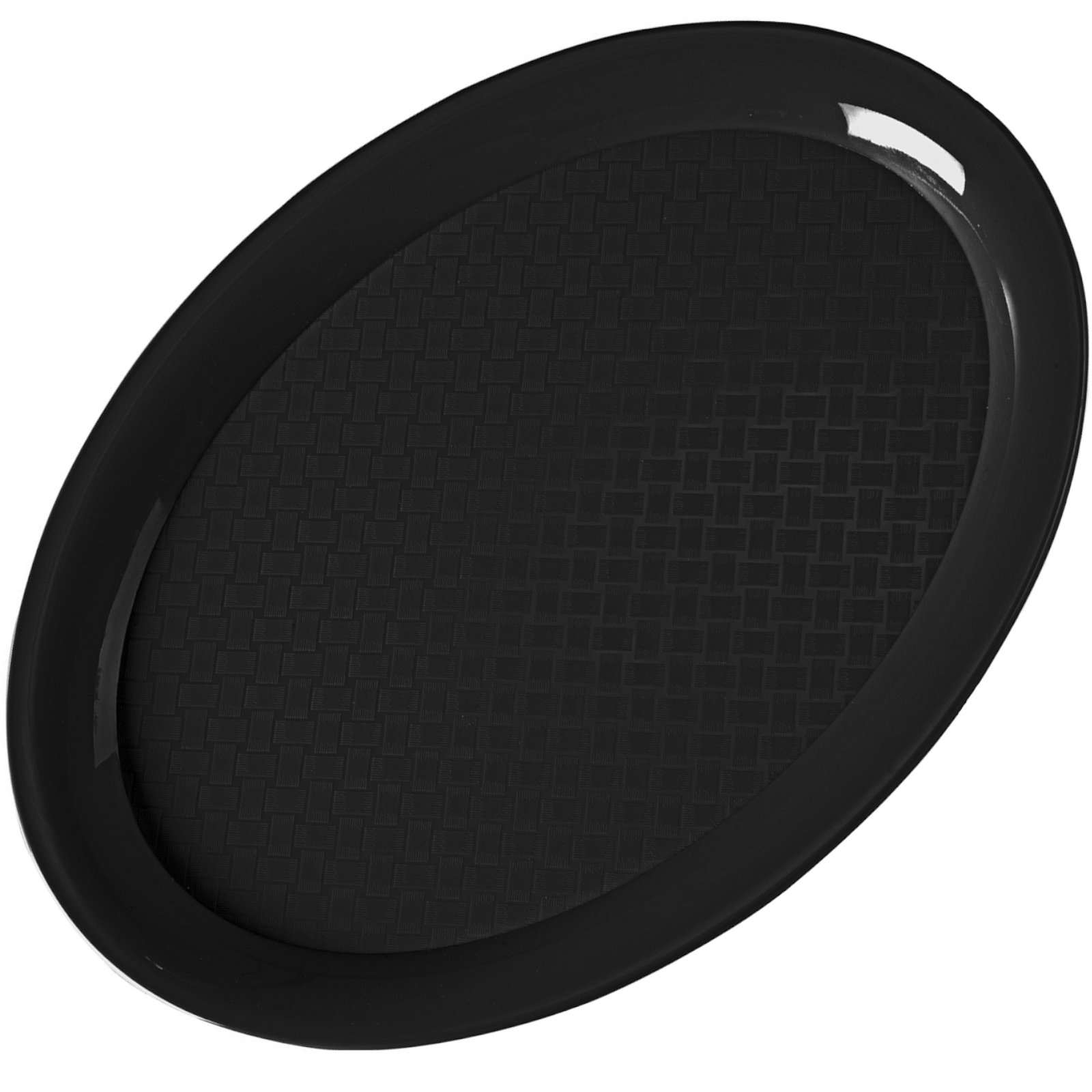 Serving Trays – Fast Food tray oval 26.5x19.5cm - black - Carlat
