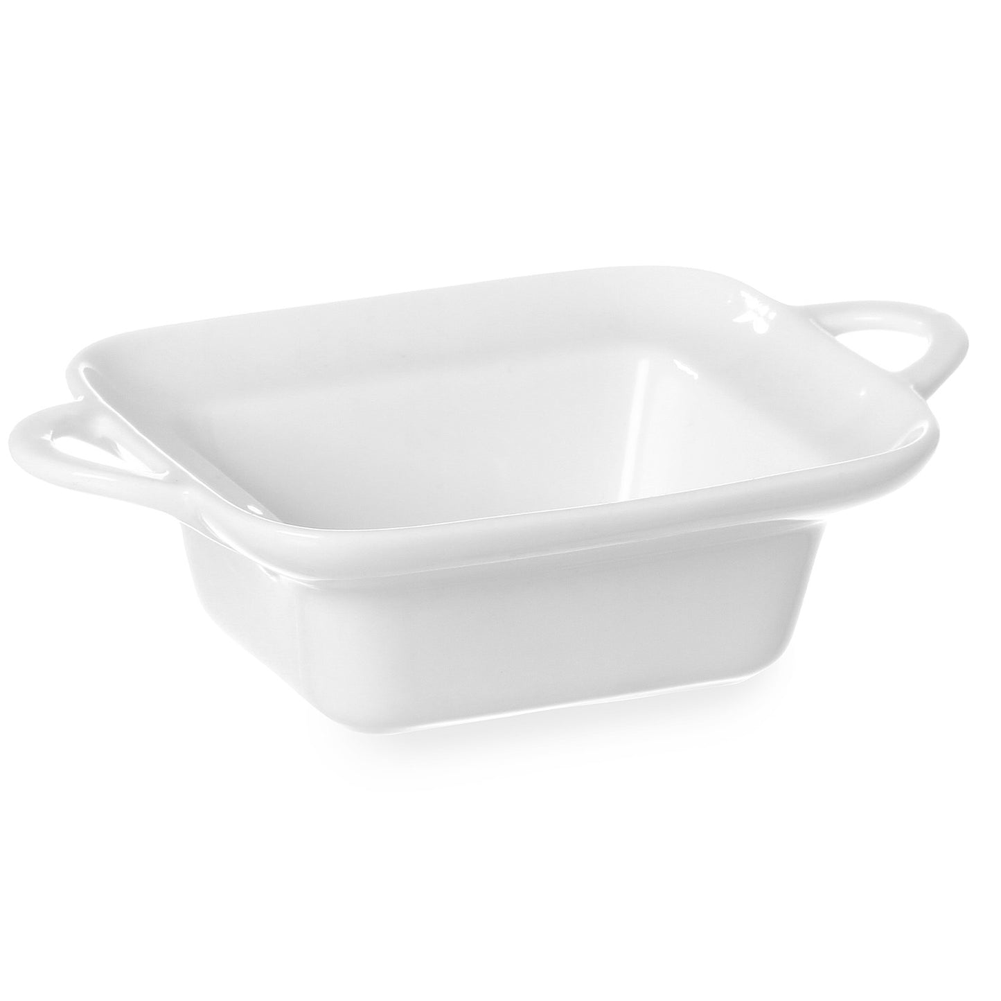 Serving Trays – Rectangular baking dish with handles 100x140x45mm white - Carlat