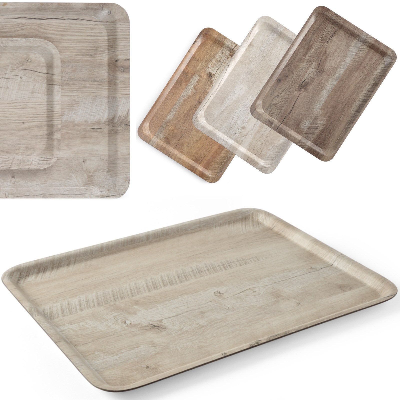 Serving Trays – Serving tray laminated light wood 430 x - Carlat