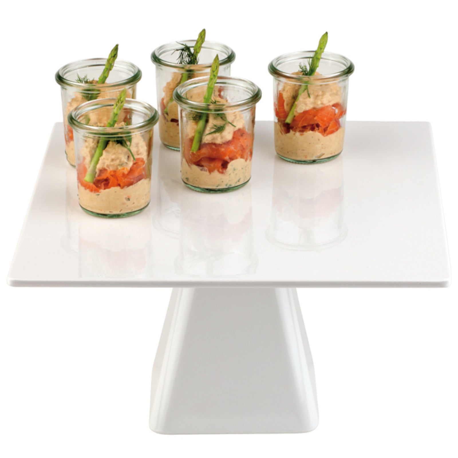 Serving Trays – Square cake stand made of melamine 310 - Carlat