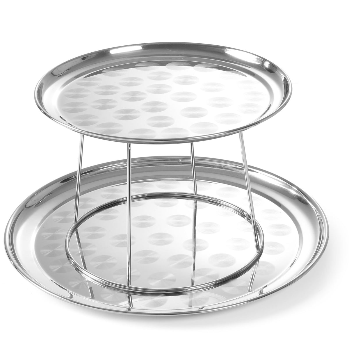 Serving Trays – Steel display platters with a base - Carlat