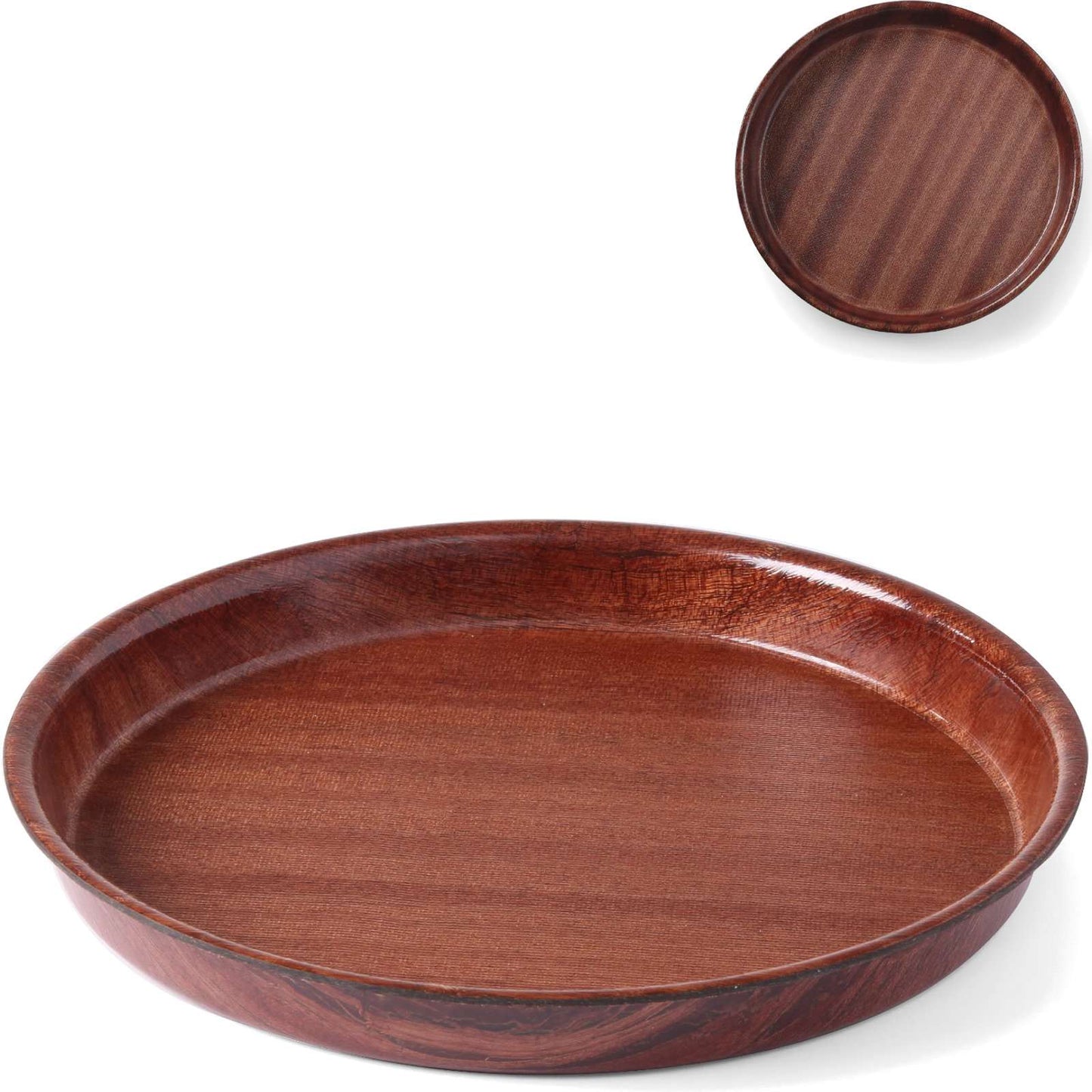 Serving Trays – Wooden waiter tray, anti-slip, deep, with a - Carlat