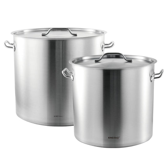 Set of 2 Kinghoff KH-2050 Commercial Pots: 50 L + 98 L - Carlat