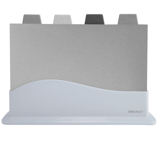 Set of 4 cutting boards with a Kinghoff stand - Carlat