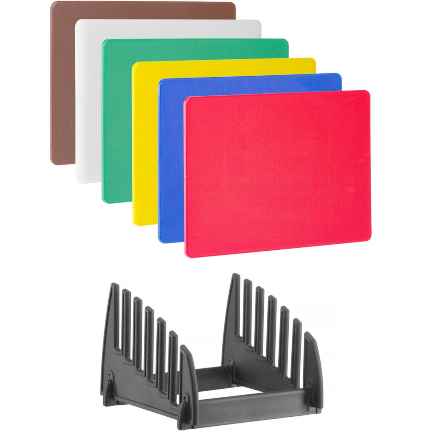 Set of 6 cutting boards with stand 450 x 300 - Carlat