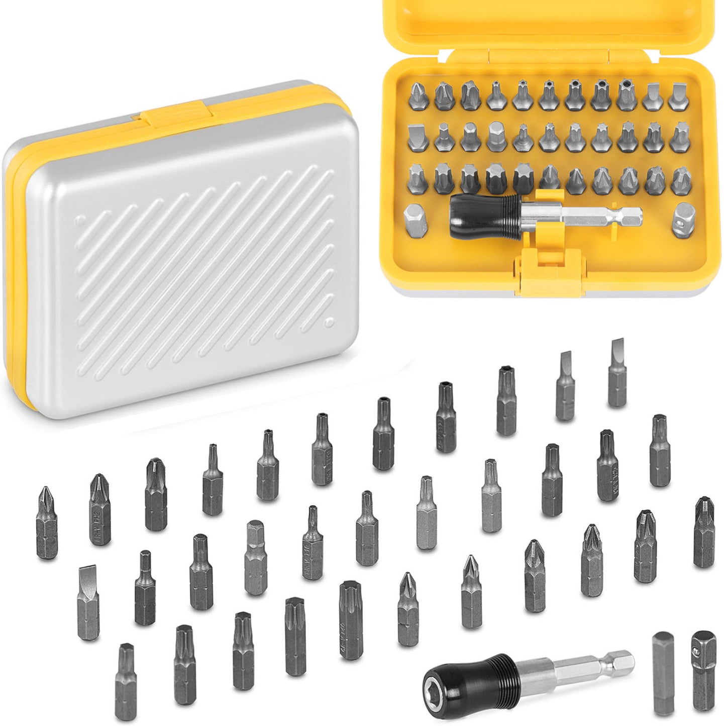 Set of bit sockets for screwdrivers - 34 pcs. - Carlat