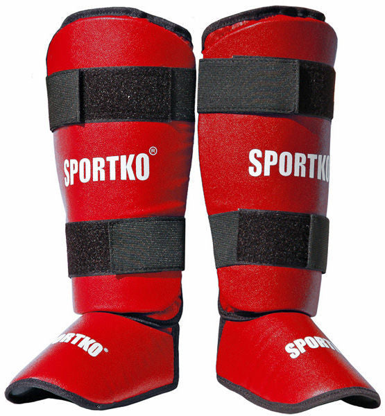 Shin Instep Guards SportKO 331 - Red XL - Carlat