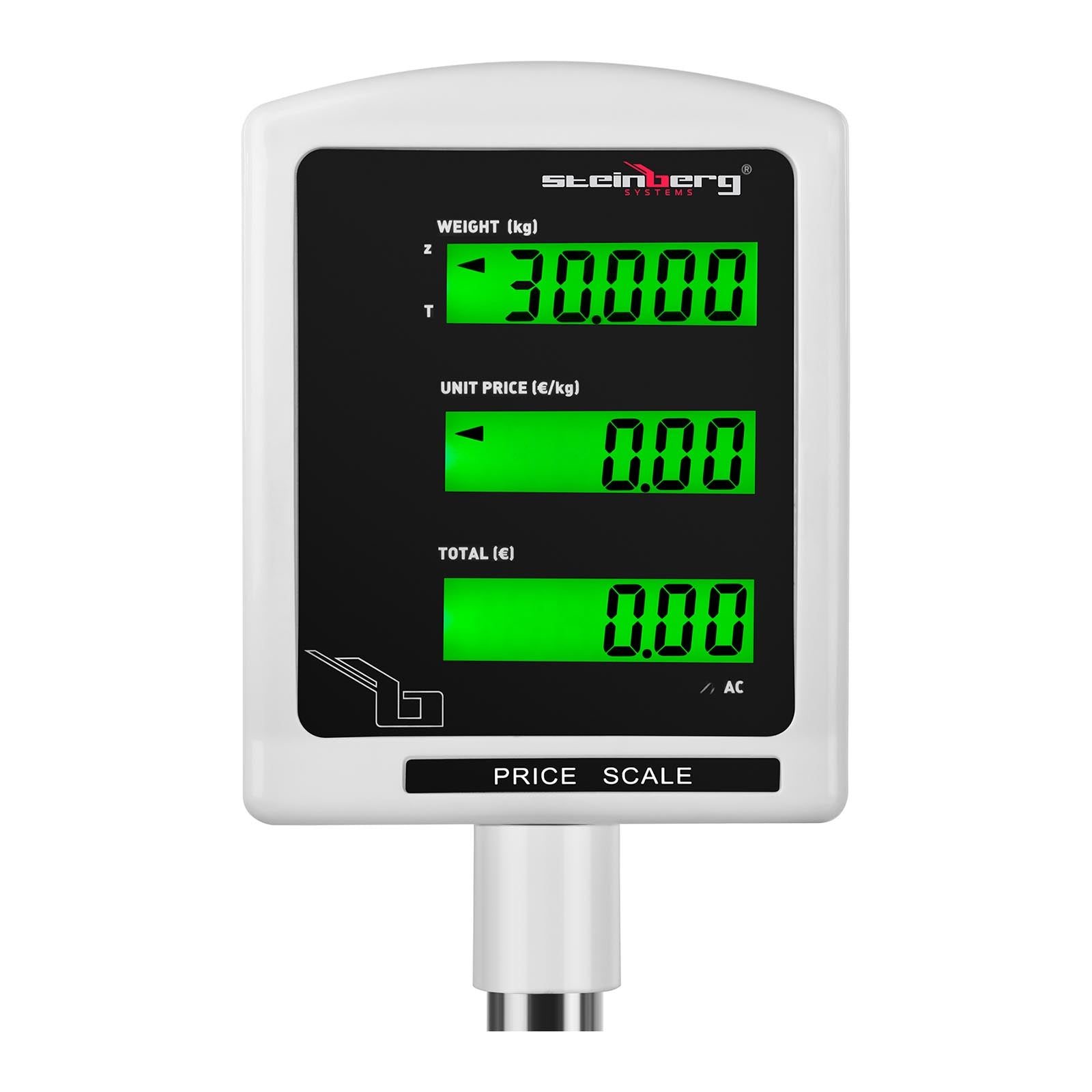 Shop weight platform 34x23cm power supply + battery 30kg / 1g - Carlat