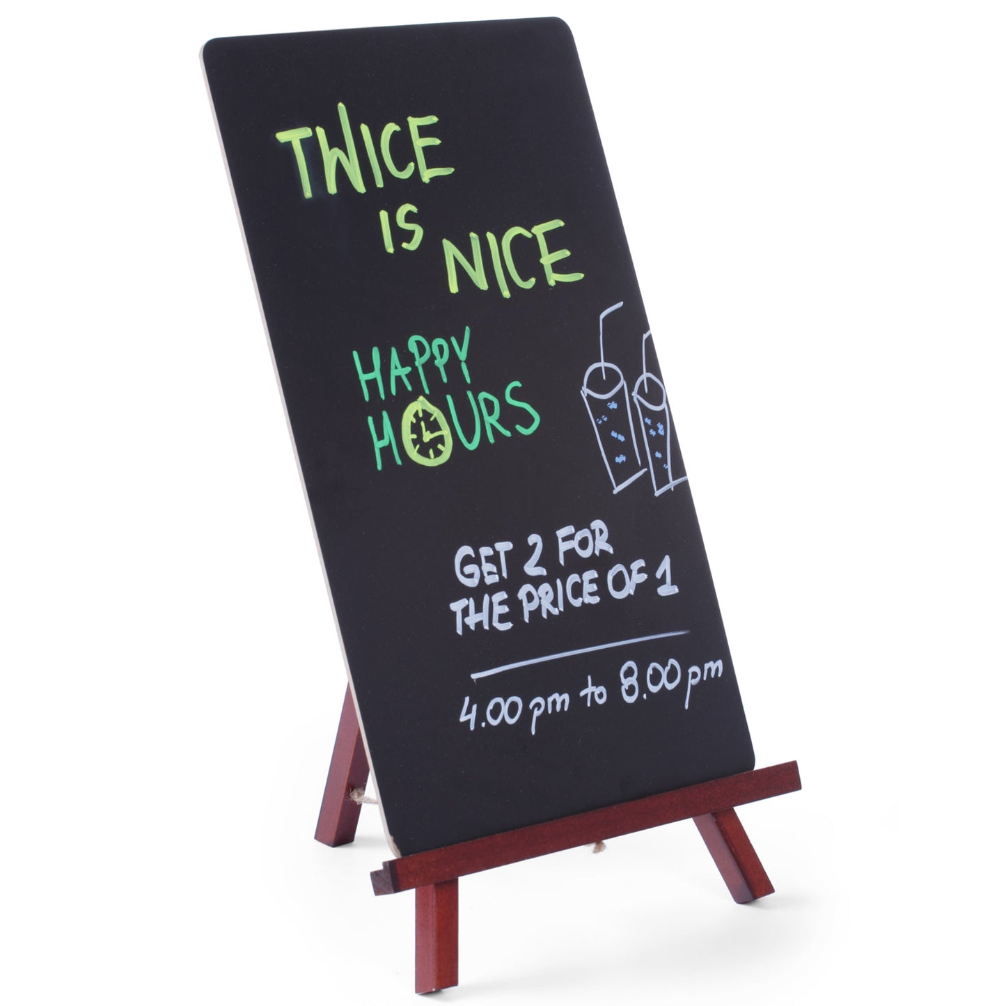 Signage – MENU advertising information board standing on an easel - Carlat