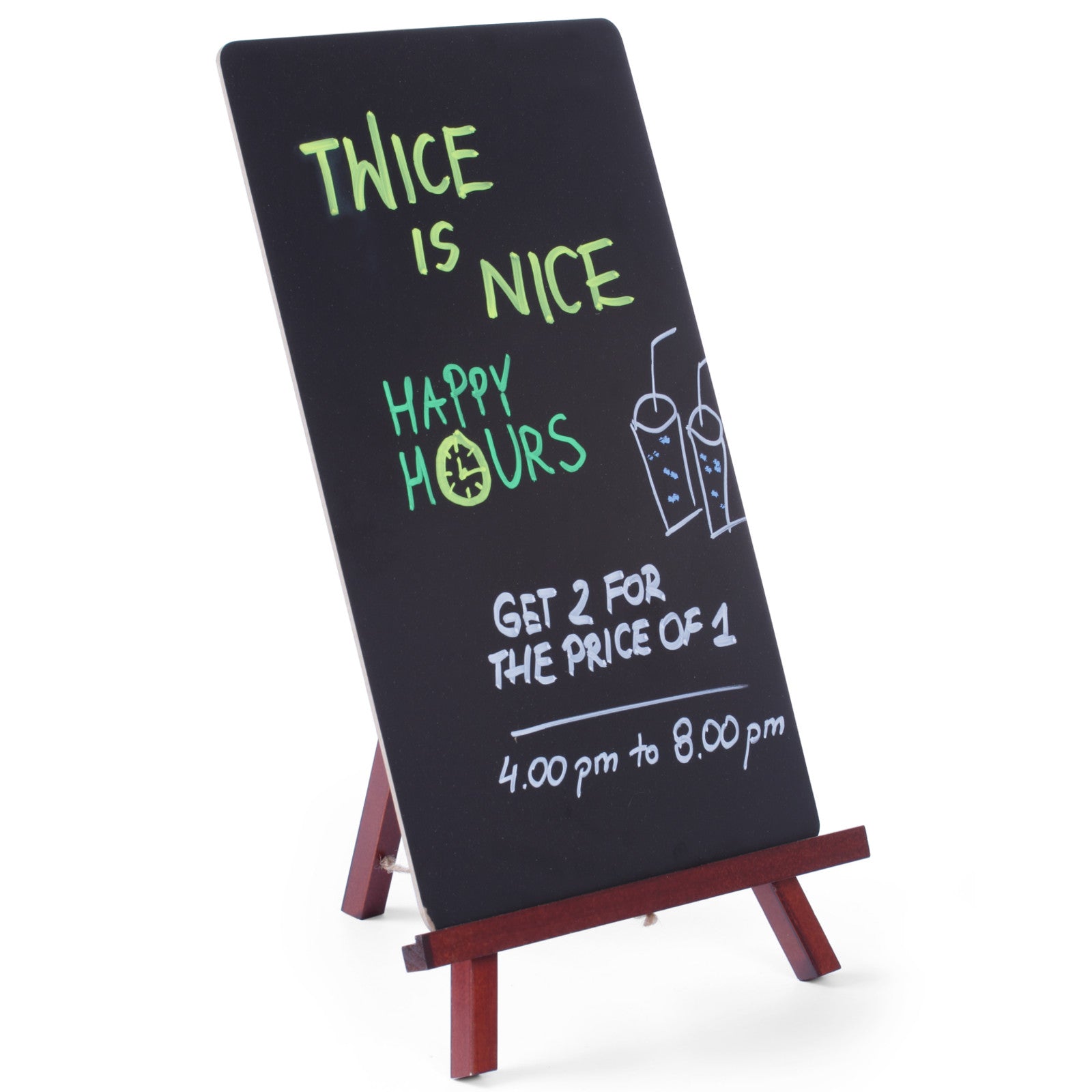 Signage – MENU advertising information board standing on an easel - Carlat