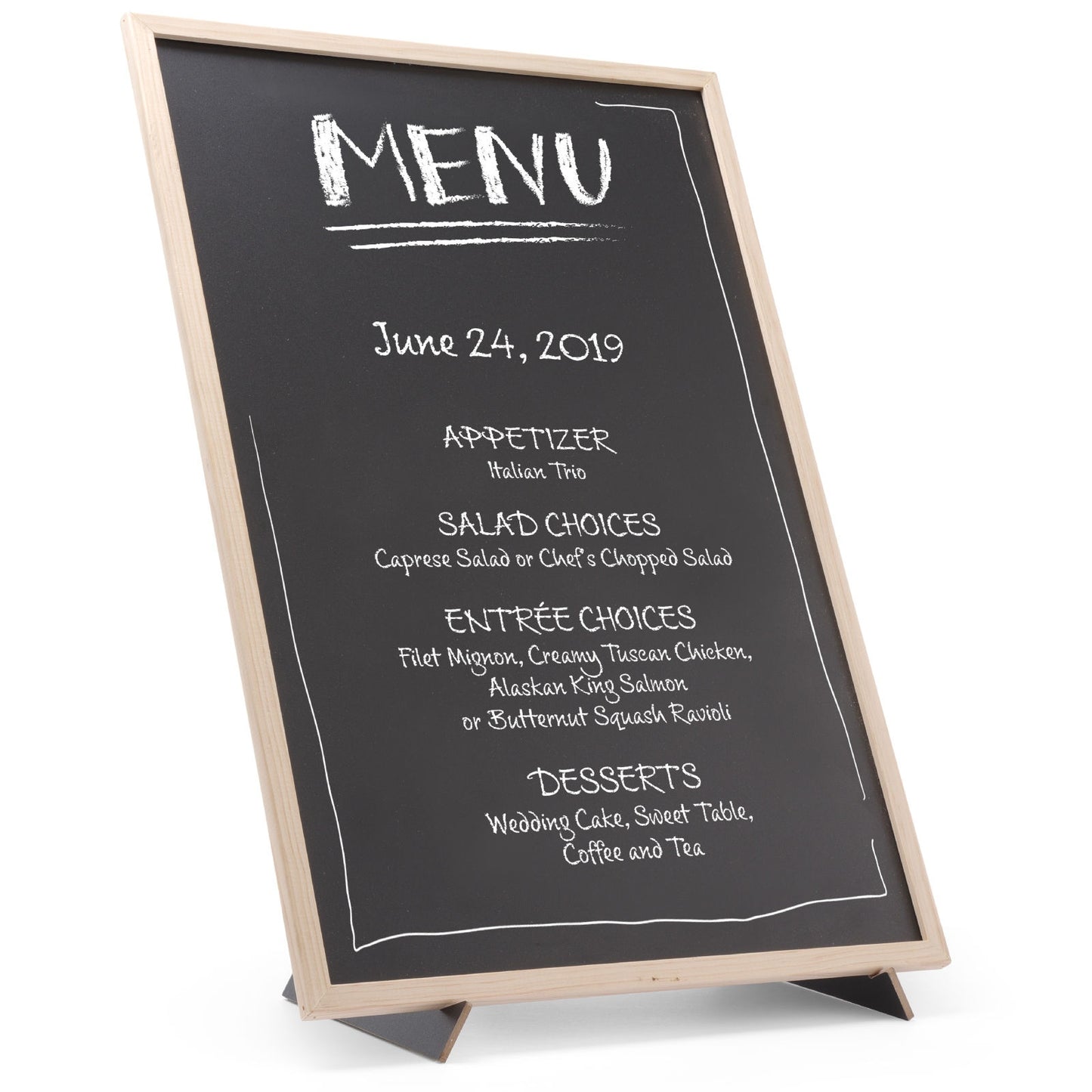 Signage – MENU advertising information board with support base 30x40 - Carlat